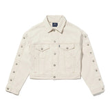 Giacca denim in bianco Levi's blue tab - uomo 