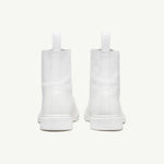 Stivaletti alti con lacci in bianco MM6 x Dr. Martens - donna 