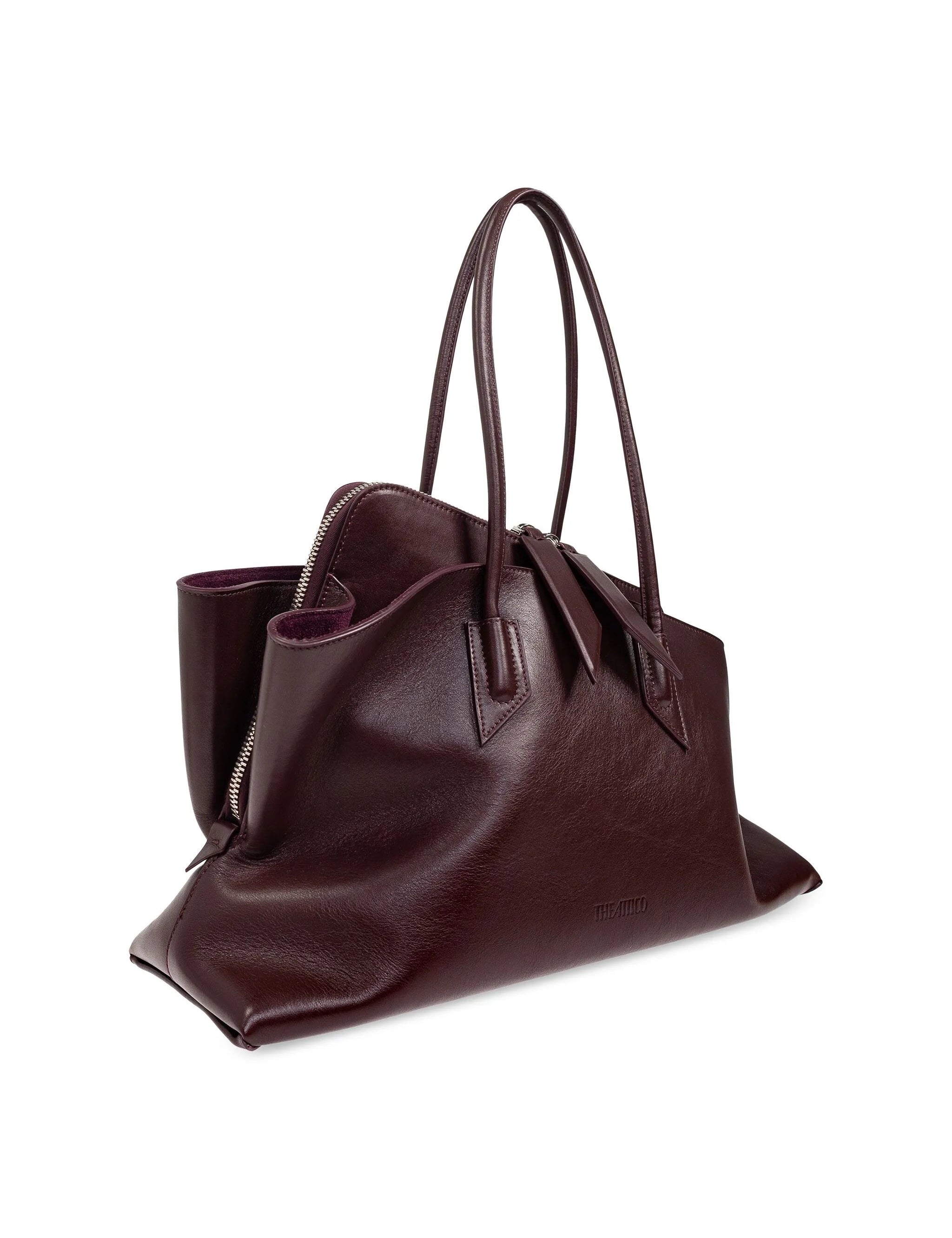Borsa la passeggiata medium in viola The Attico - donna<BR/> 