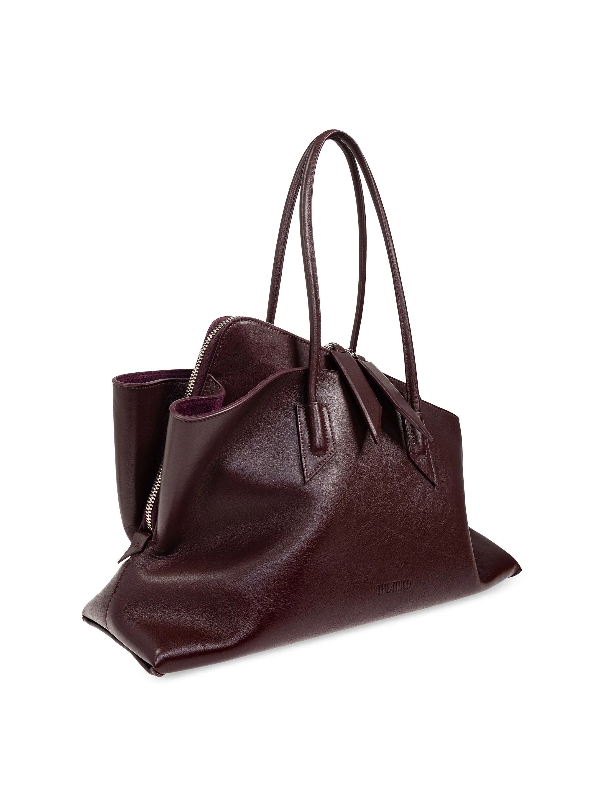 Borsa la passeggiata medium in viola The Attico - donna<BR/> 