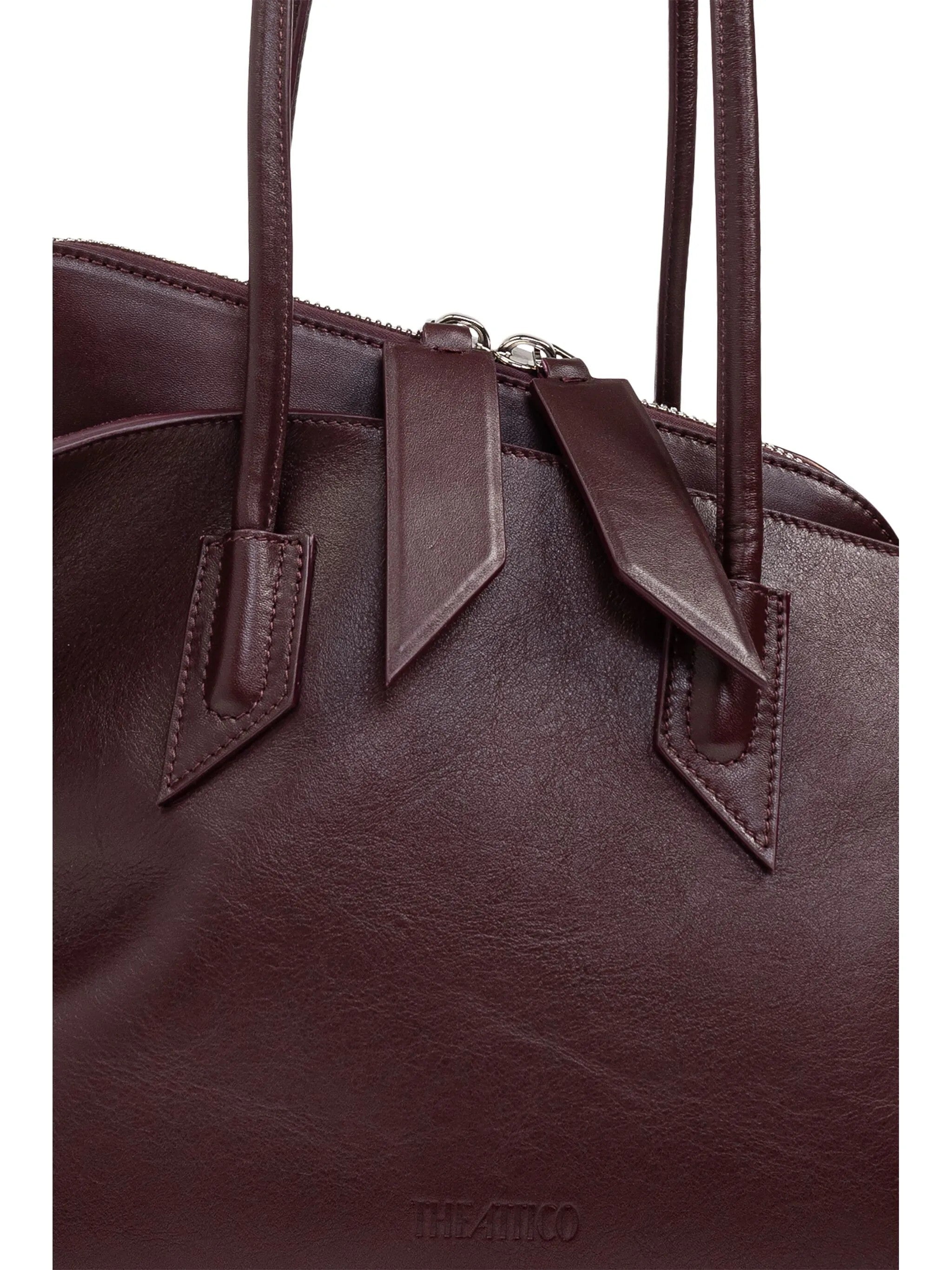 Borsa la passeggiata medium in viola The Attico - donna<BR/> 