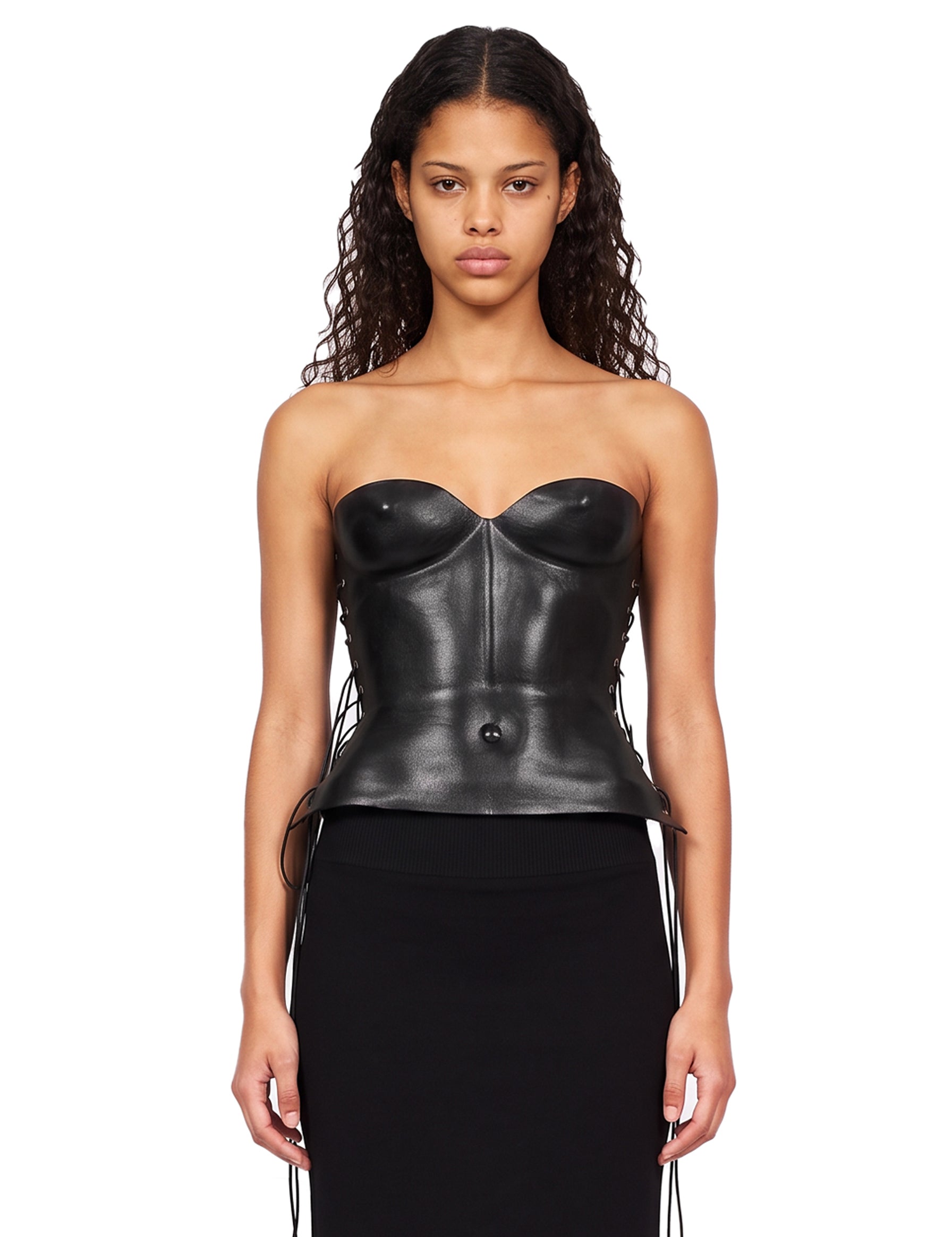 Corsetto formato ad acqua in nero 