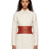 Cintura corsetto in marrone 