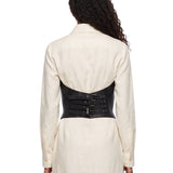Cintura corsetto alta in nero 
