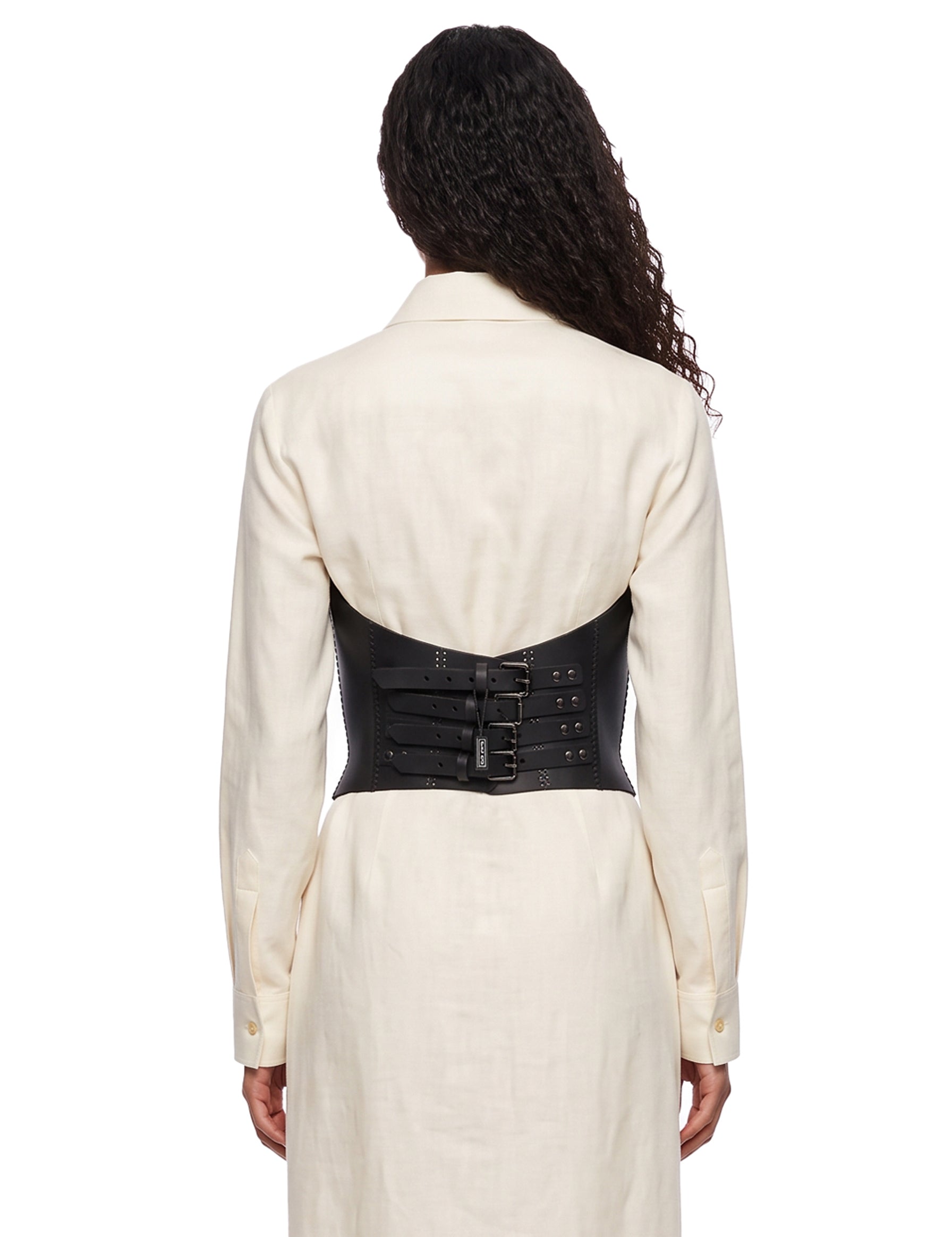 Cintura corsetto alta in nero 