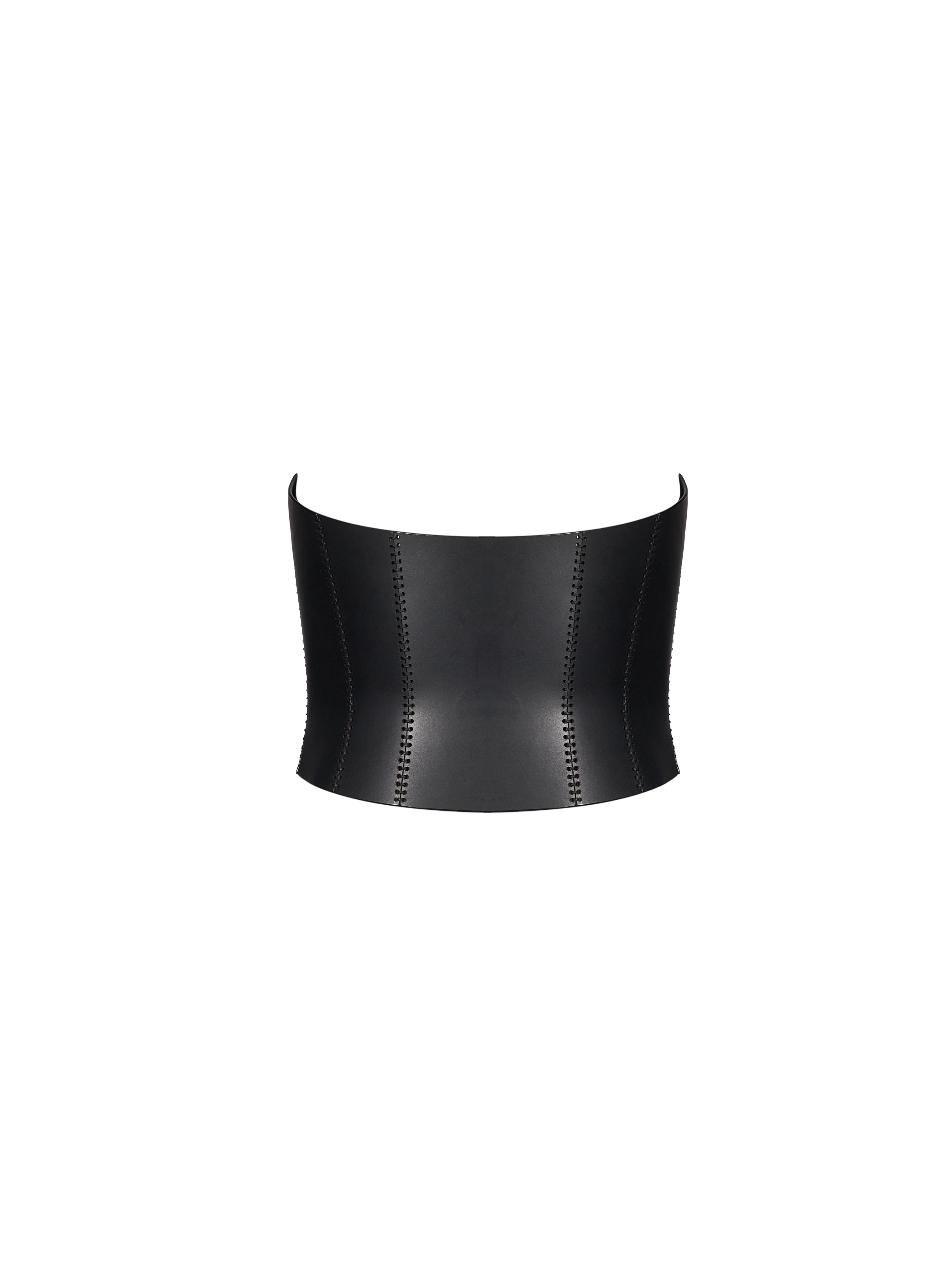 Cintura corsetto alta in nero 