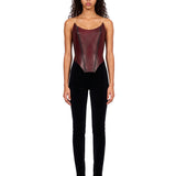 Corsetto modellante in bordeaux 