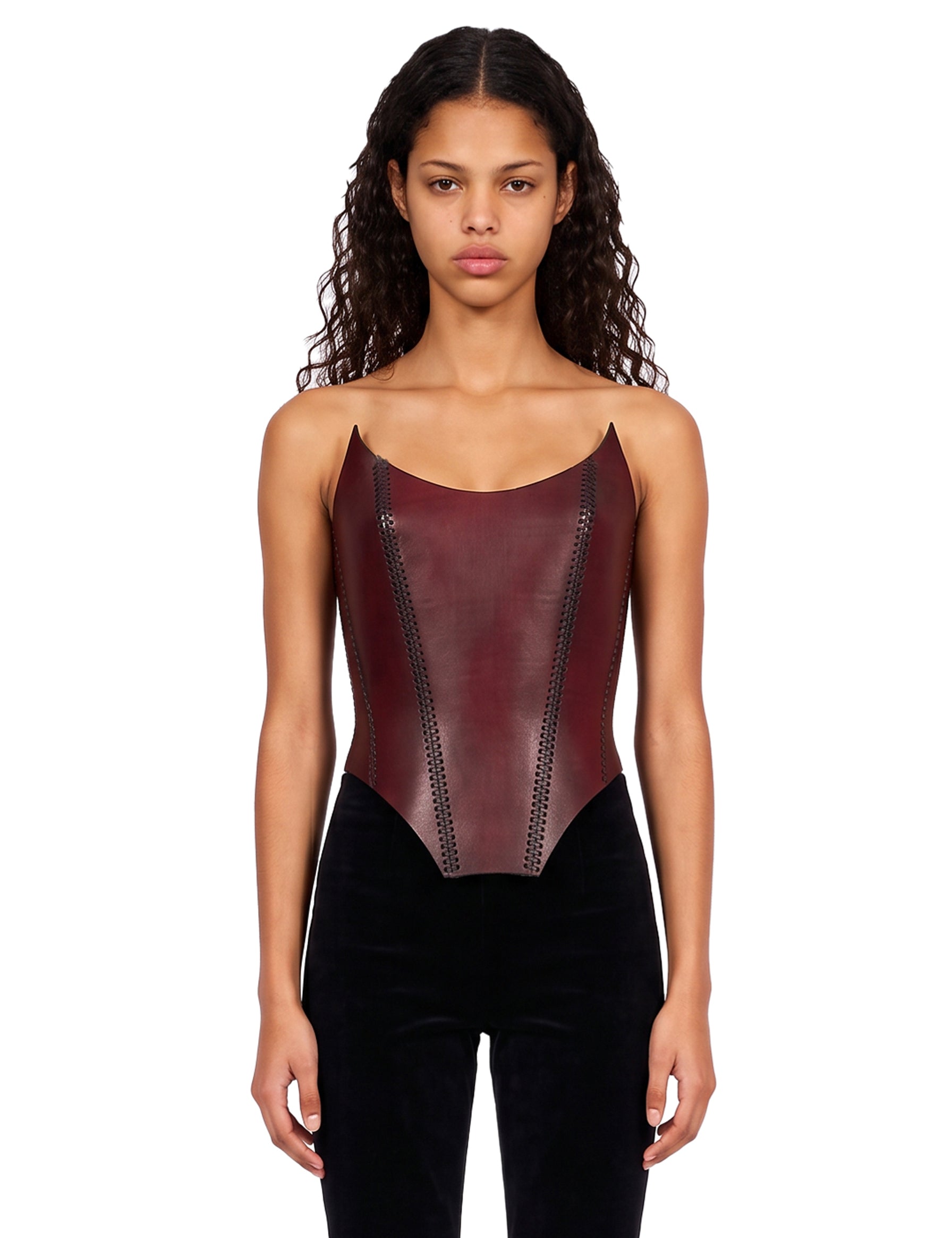 Corsetto modellante in bordeaux 