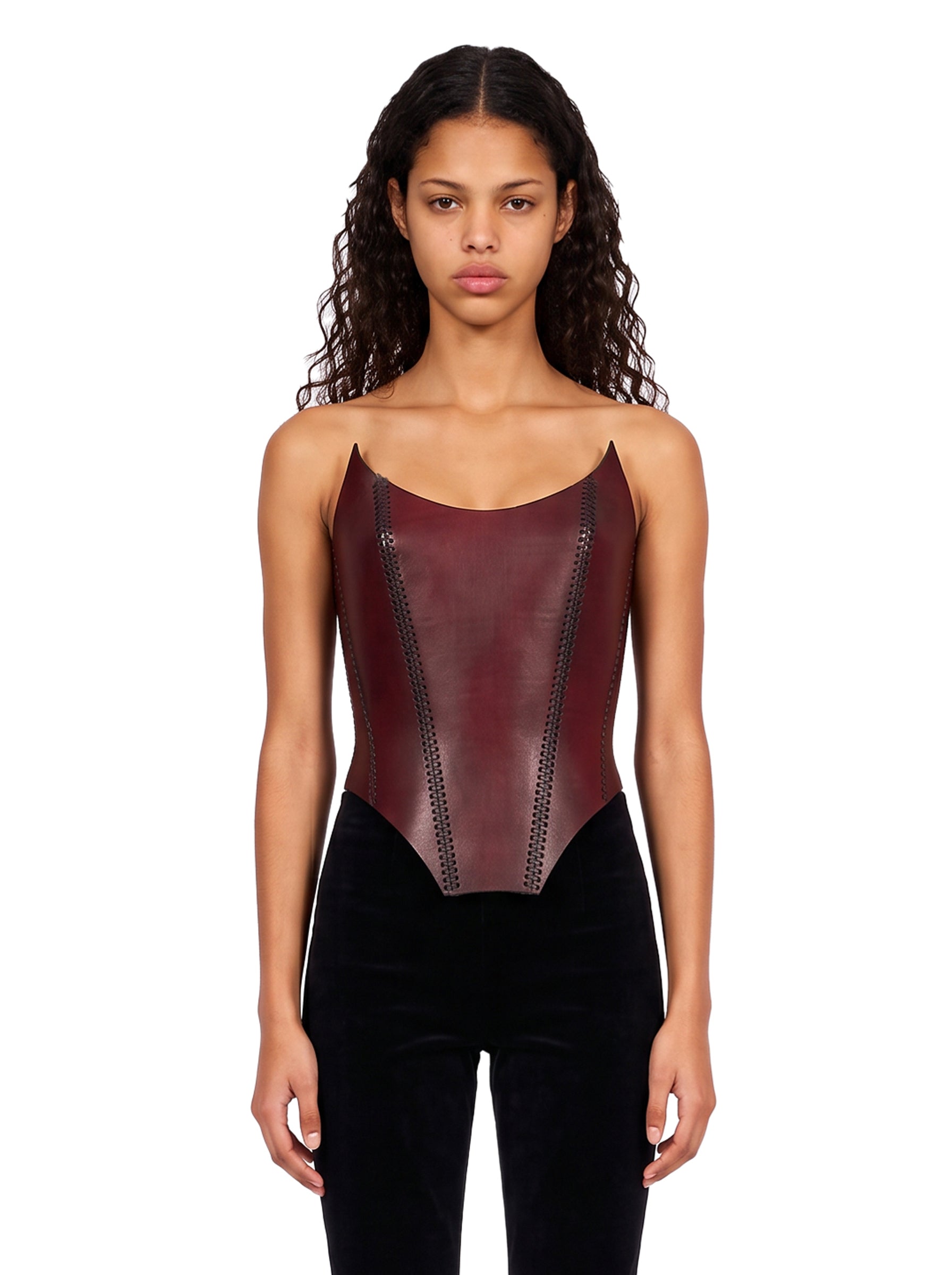 Corsetto modellante in bordeaux 