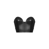 Corsetto cropped in nero 