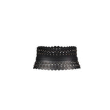 Cintura corsetto con borchie in nero 