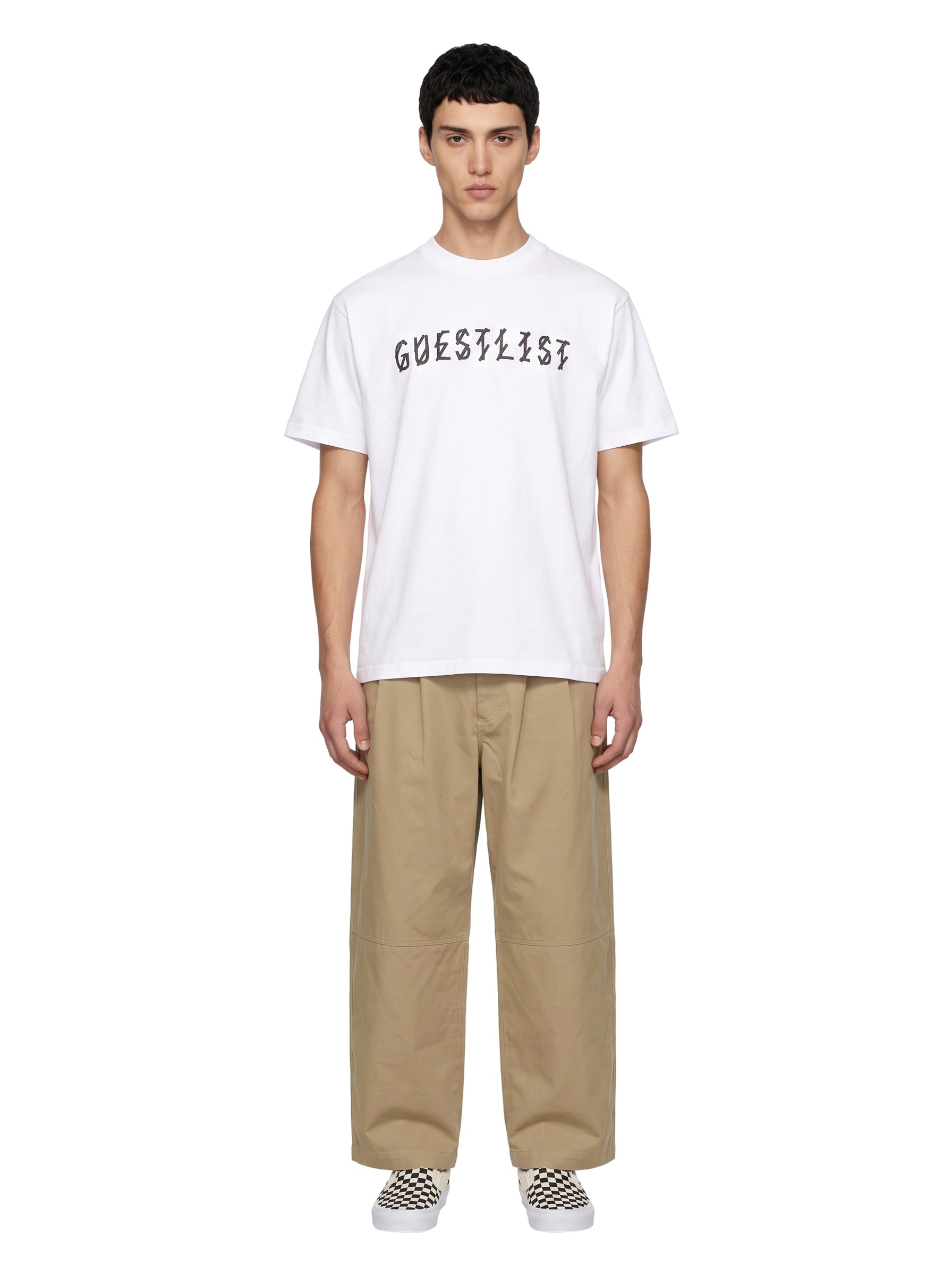T-shirt Guestlist in bianco 
