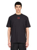 T-shirt with black embroidery