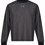 Maglia a maniche lunghe Soccer in nero 