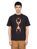 Y2K World Fire T-shirt in black