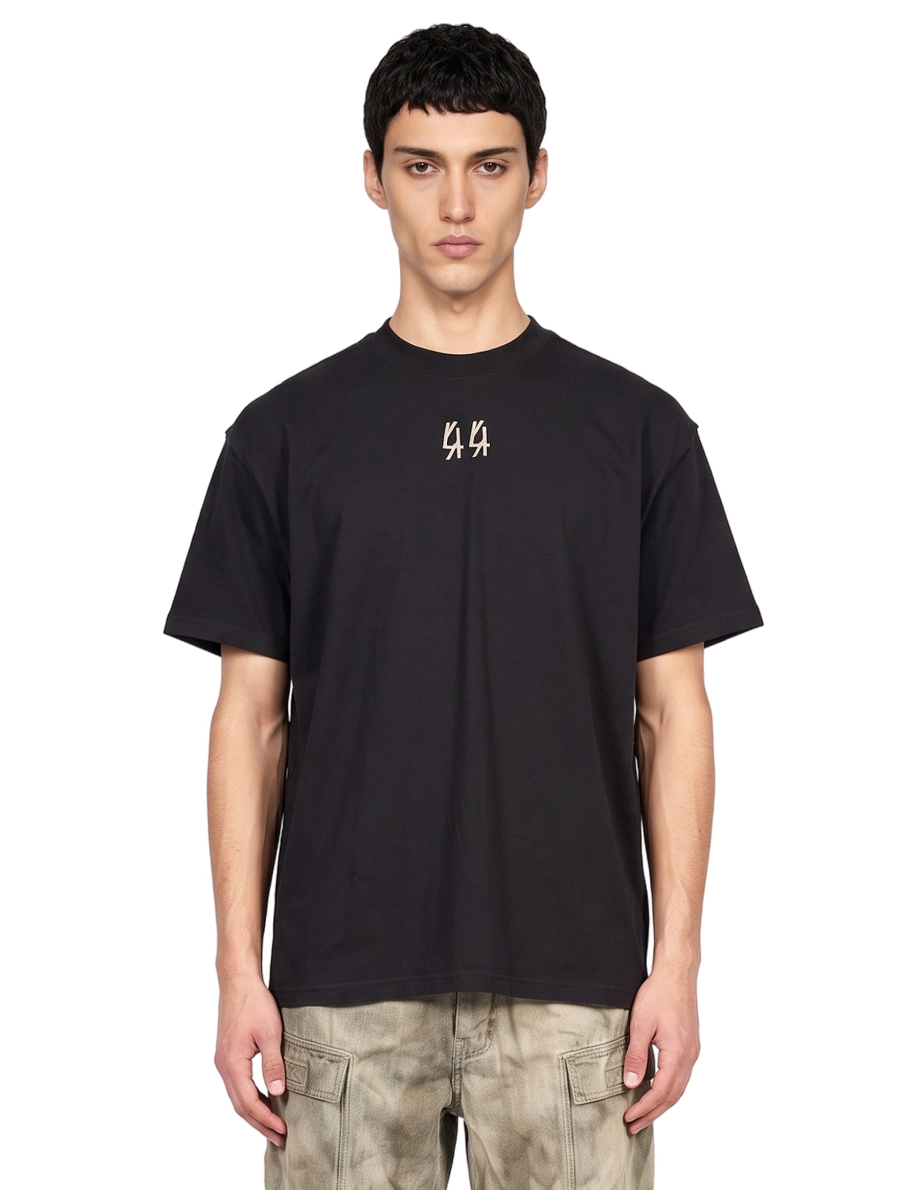 T-shirt Mega 44 in nero 