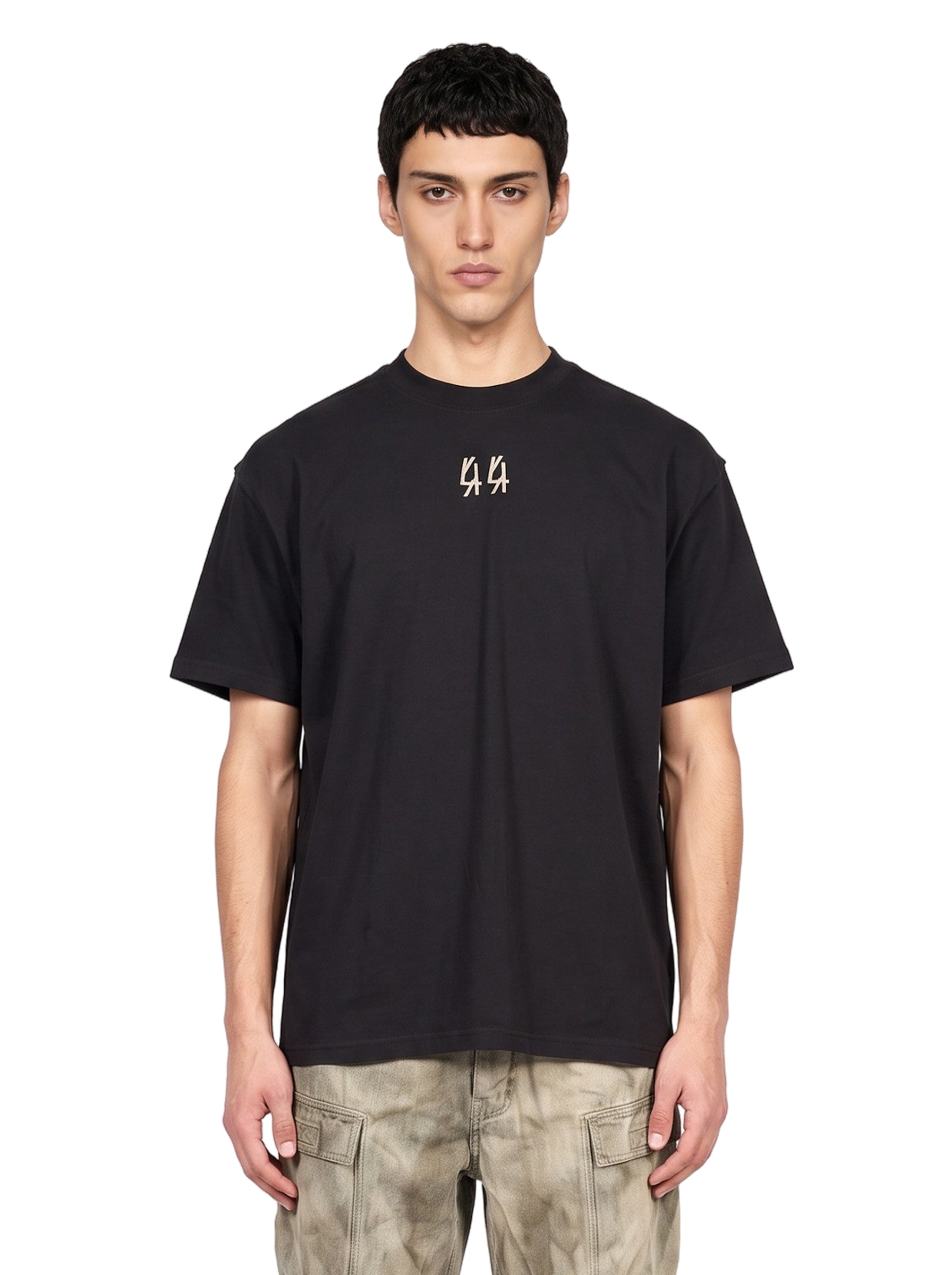T-shirt Mega 44 in nero 
