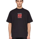 T-shirt Darkened Skull Over in nero 