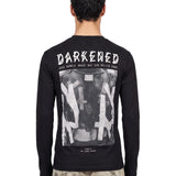 Maglia a maniche lunghe slim in nero 