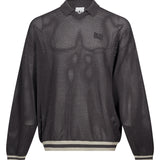 Maglia traforata in grigio 