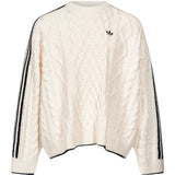 Maglione Cable Knit in bianco 