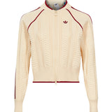 Felpa con cuciture a contrasto in beige 