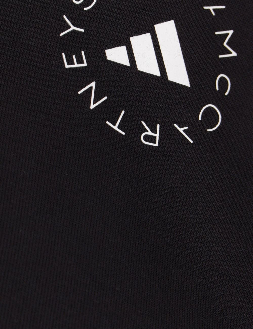 Felpa con cappuccio crop in nero Adidas by stella mc cartney - donna 