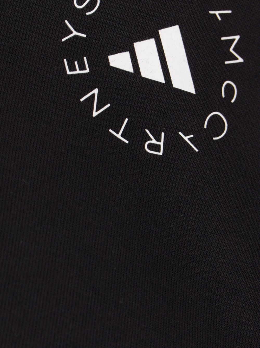 Felpa con cappuccio crop in nero Adidas by stella mc cartney - donna 
