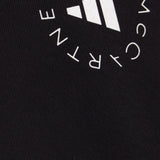 Felpa con cappuccio crop in nero Adidas by stella mc cartney - donna 