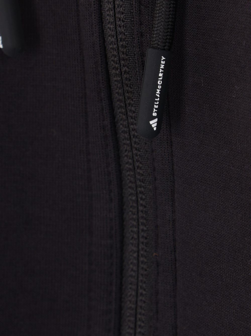 Felpa con cappuccio crop in nero Adidas by stella mc cartney - donna 