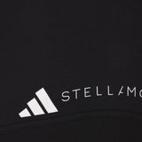 Felpa con cappuccio crop in nero Adidas by stella mc cartney - donna 