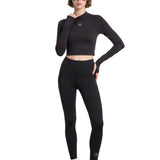 Leggings con logo in nero 