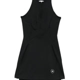 Abito sportivo con shorts e logo in nero 