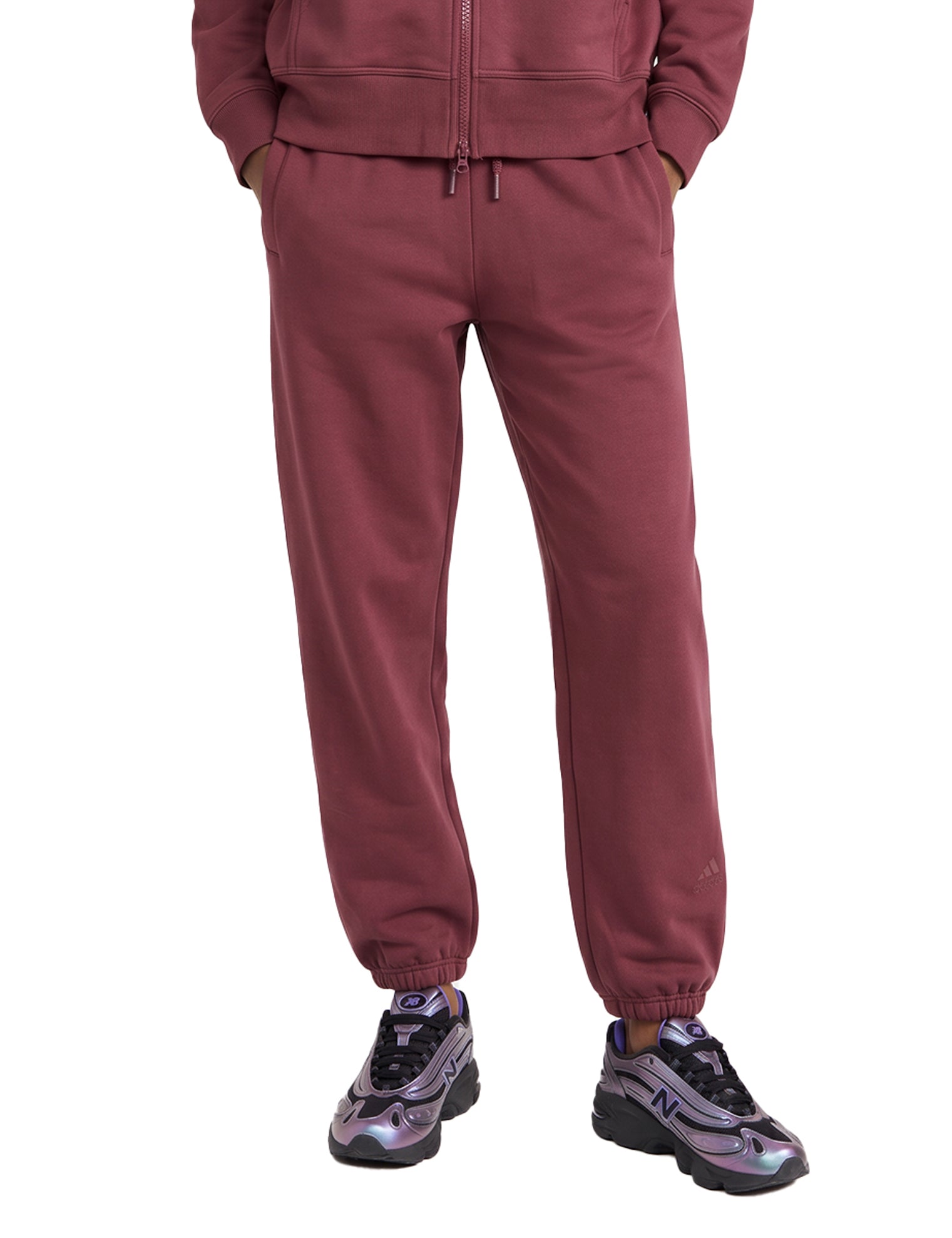 Pantaloni da tuta in bordeaux 