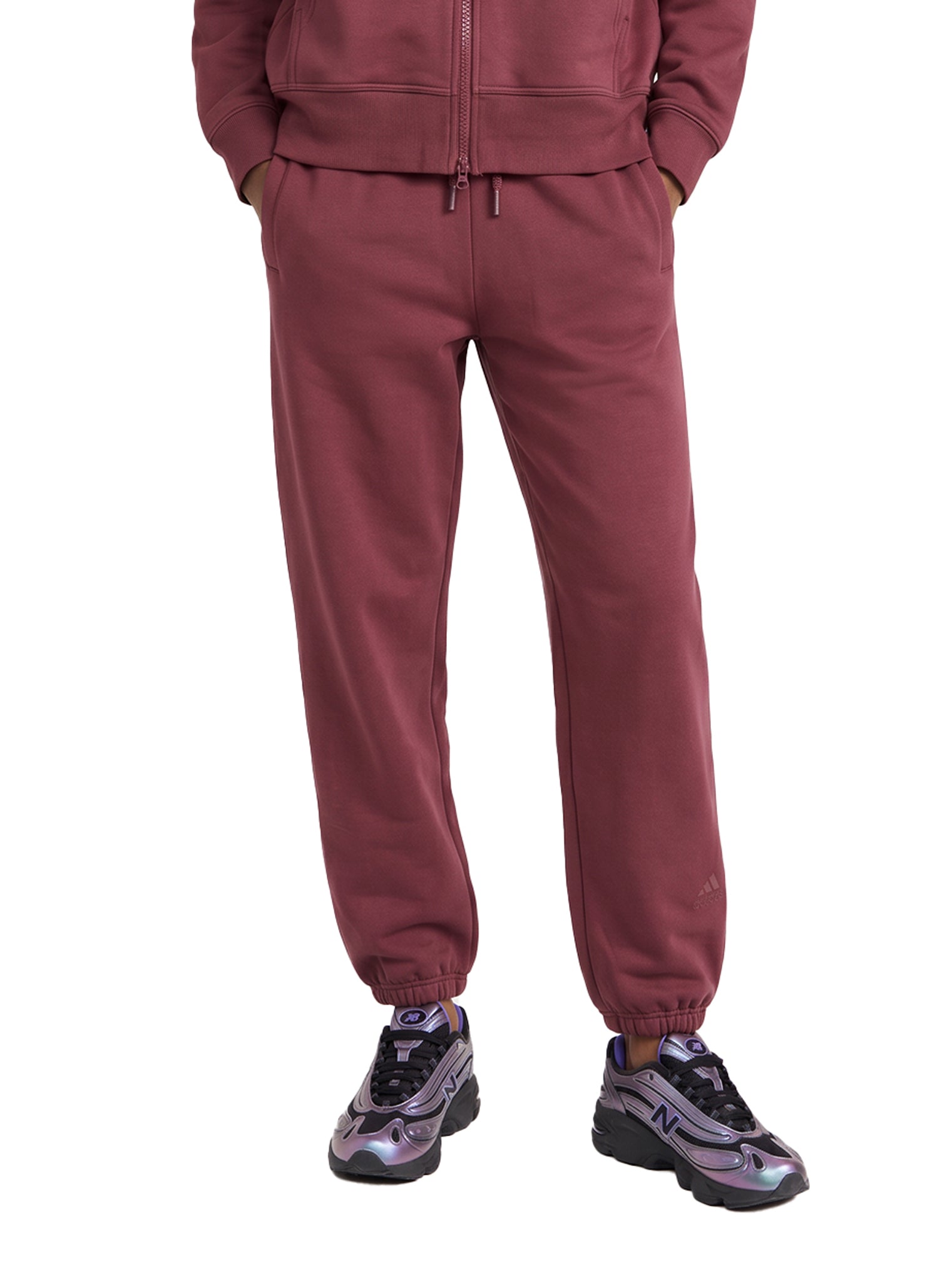 Pantaloni da tuta in bordeaux 