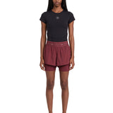 Shorts sportivi in bordeaux 