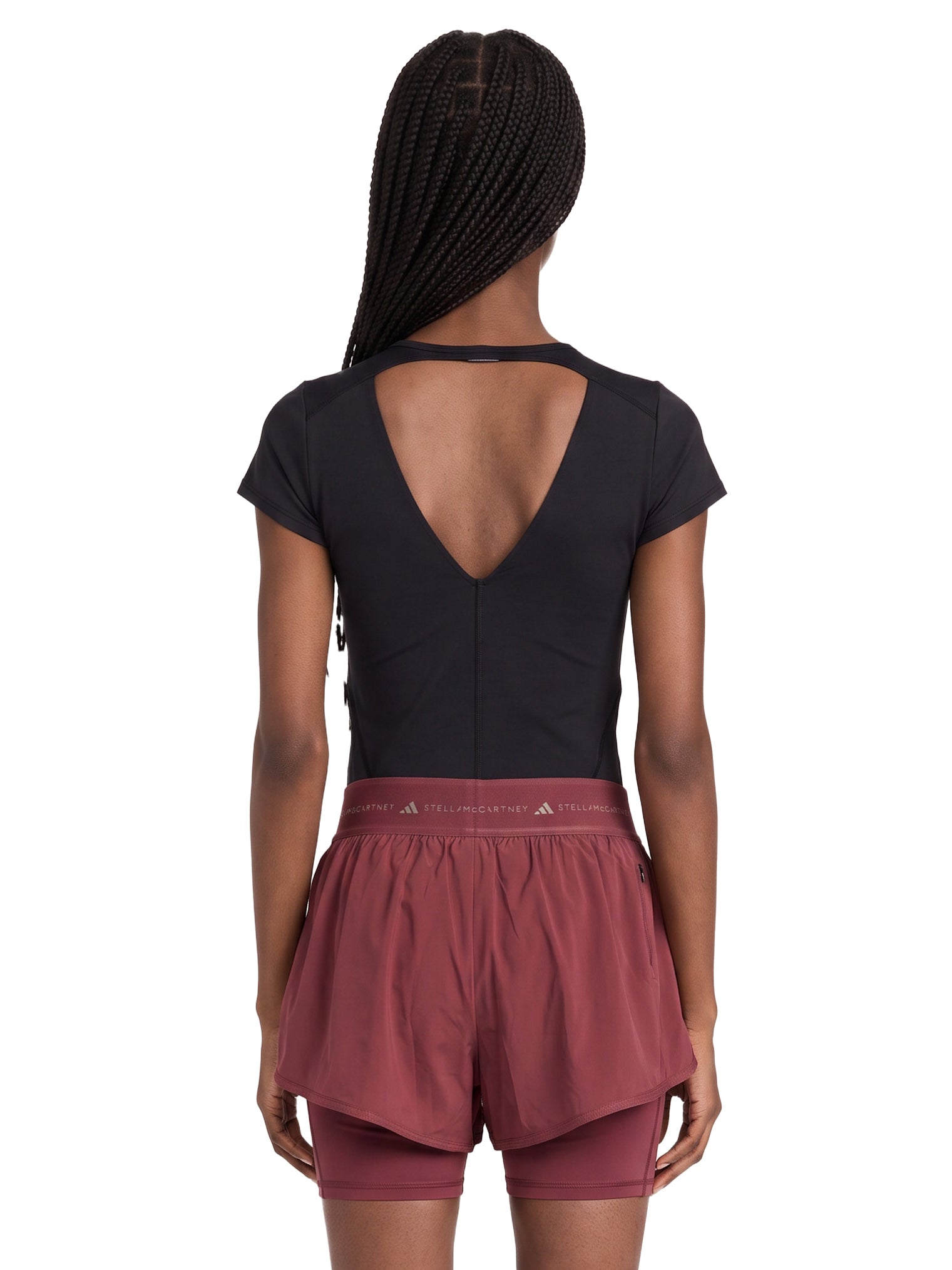 Shorts sportivi in bordeaux 