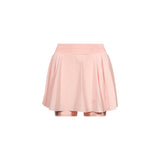Skort a pieghe con in rosa 