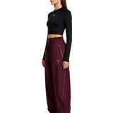 Pantaloni sportivi asmc zip tp in marrone 