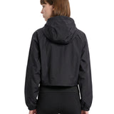 Felpa tecnica Track con zip in nero 