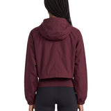 Felpa tecnica Track con zip in bordeaux 