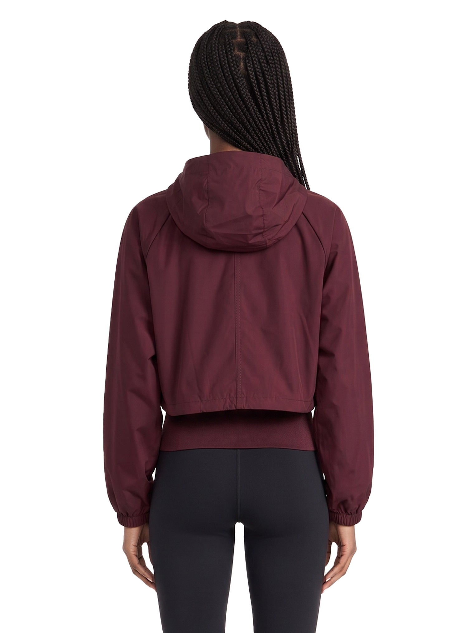 Felpa tecnica Track con zip in bordeaux 