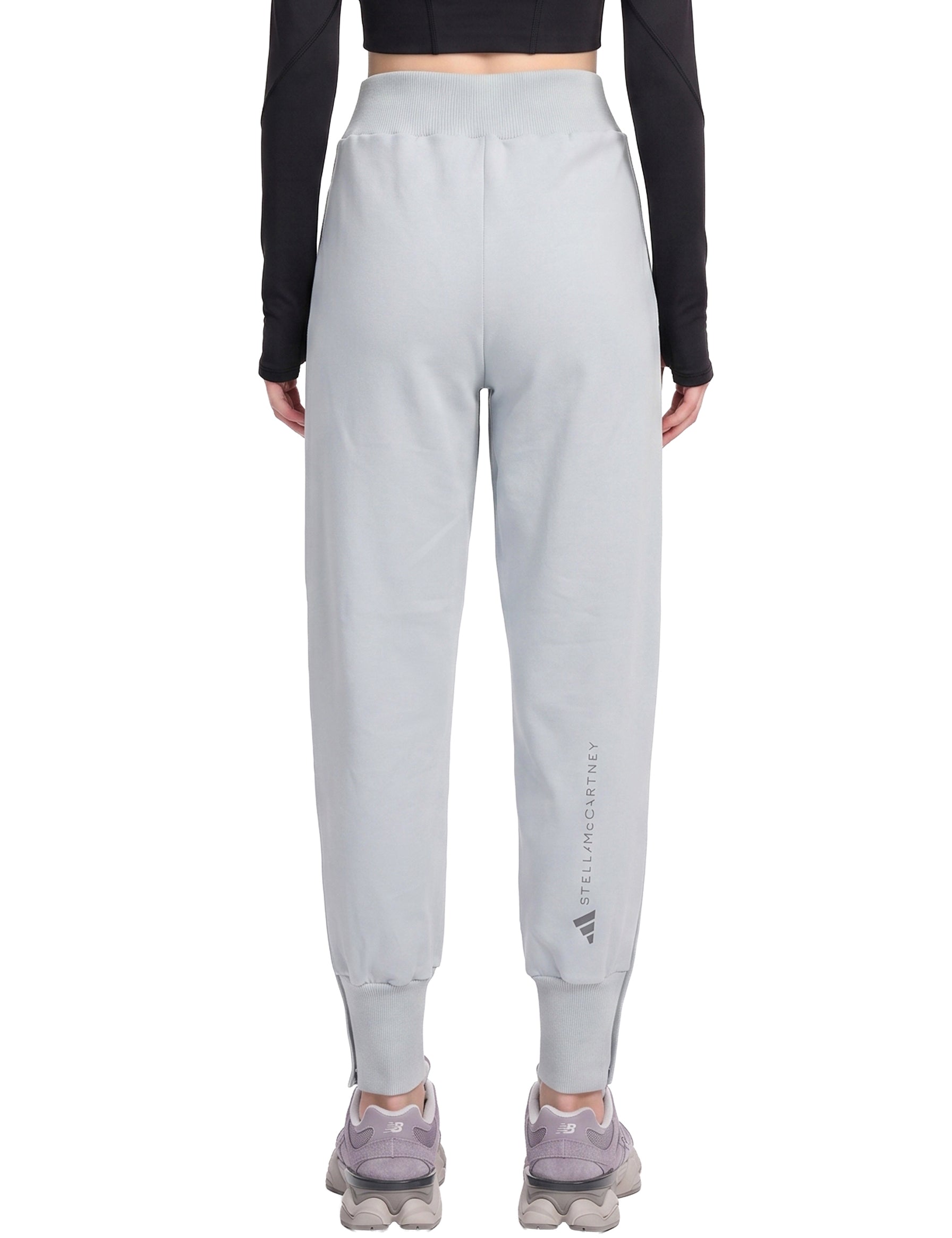 Pantaloni tuta con logo in grigio 