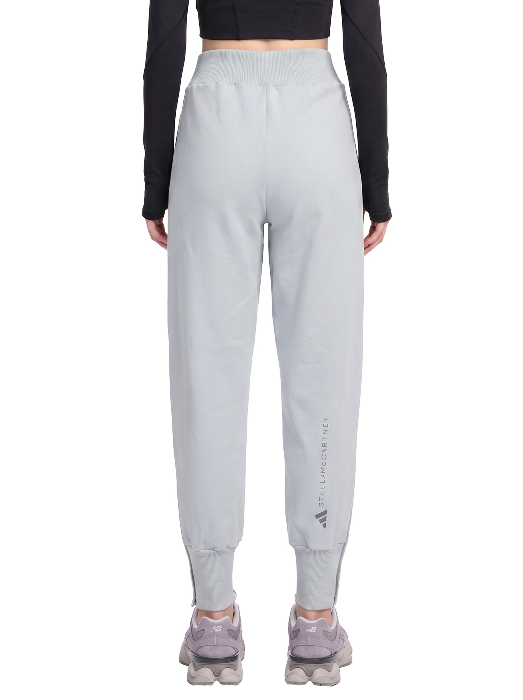 Pantaloni tuta con logo in grigio 
