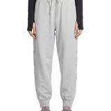 Pantaloni tuta con logo in grigio 