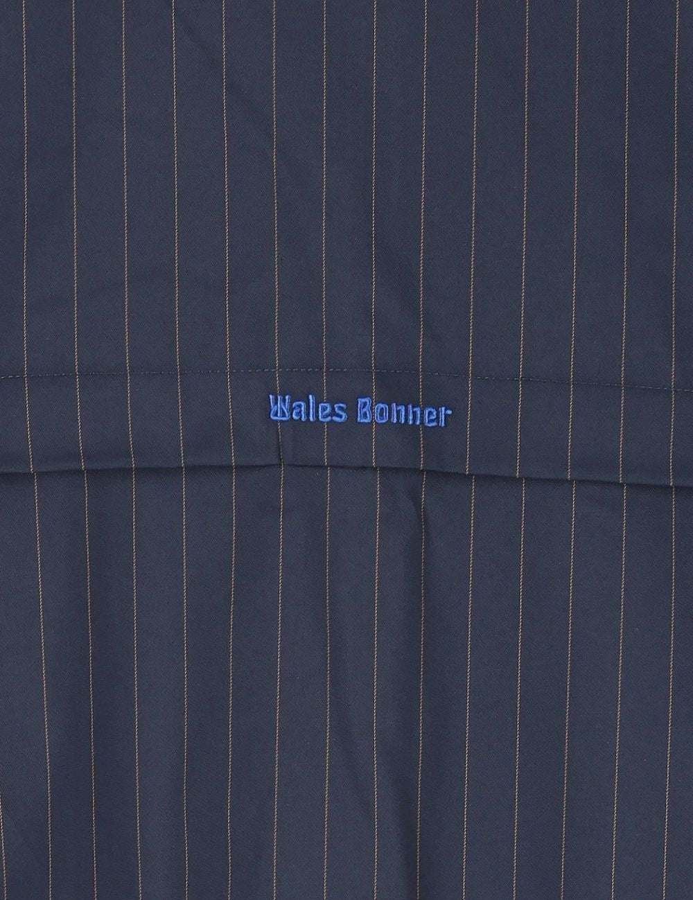 Felpa gessata con zip in blu 