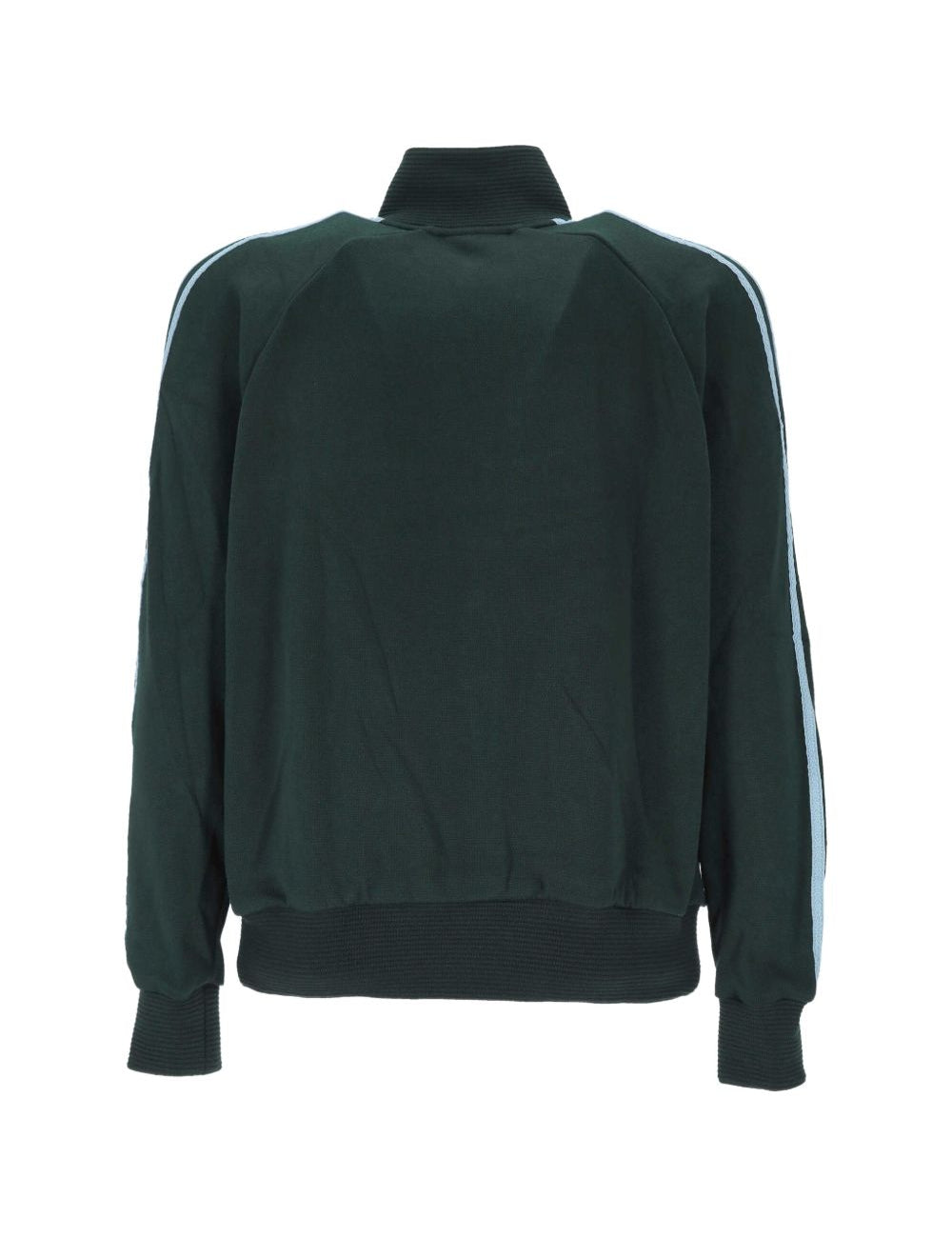 Felpa con zip 80s in verde 