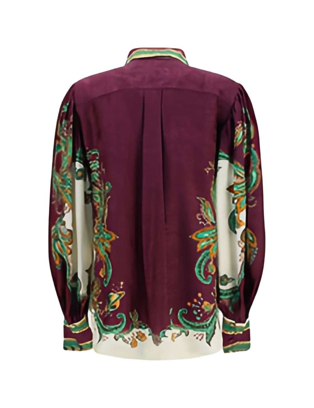 Camicia Ruthie con maniche a palloncino multicolore 