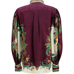 Camicia Ruthie con maniche a palloncino multicolore 