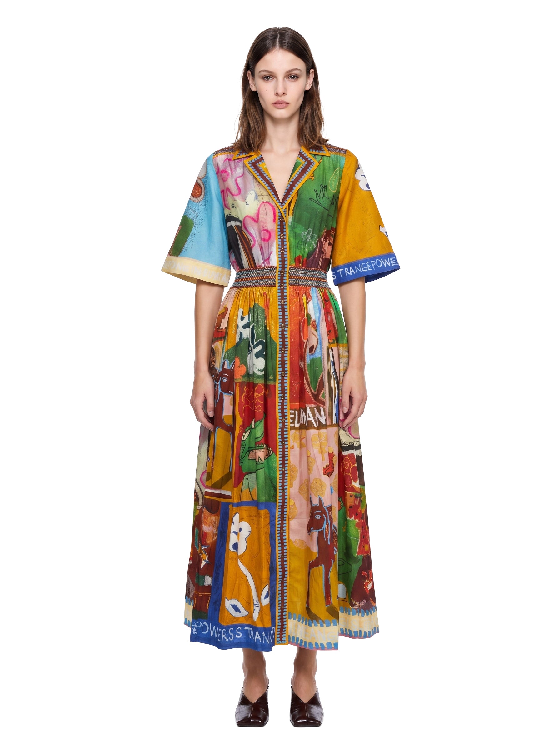 Abito camicia Mlak stampa multicolore 